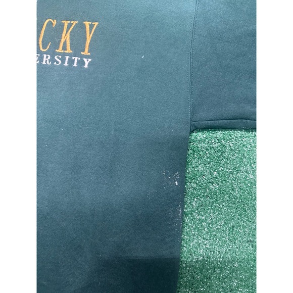Vintage 90s Kentucky State University embroidered green sweatshirt crewneck - Picture 3 of 7